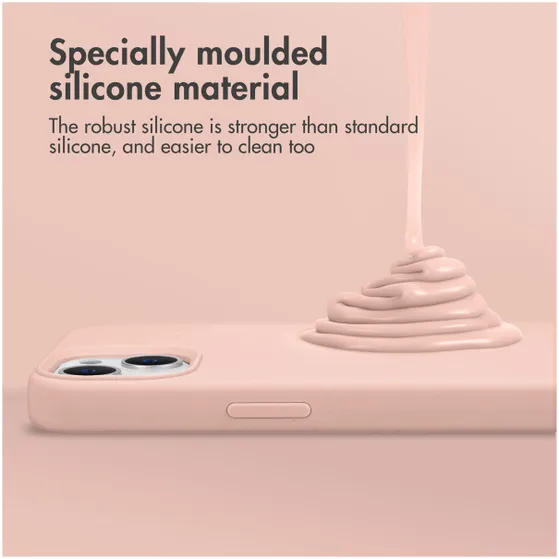 Accezz Liquid Silicone Backcover voor Samsung Galaxy S25 Ultra Roze