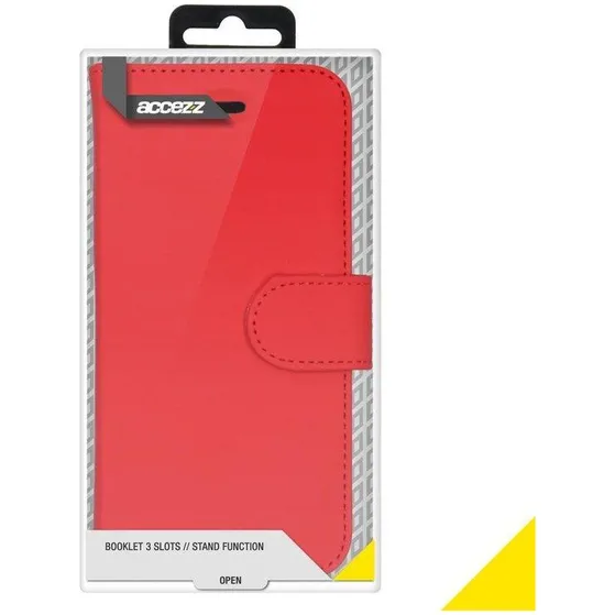 Accezz Wallet Softcase Bookcase iPhone 12 Pro Max Rood