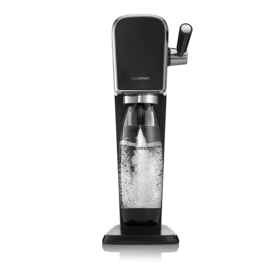 Sodastream ART Starterpack incl. 1l.Fles + Quick Connect Cilinder Zwart/rvs