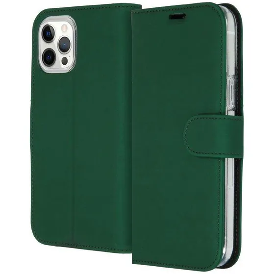 Accezz Wallet Softcase Bookcase iPhone 12 Pro Max Groen