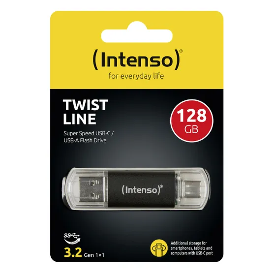Intenso Twist Line 128GB Grijs