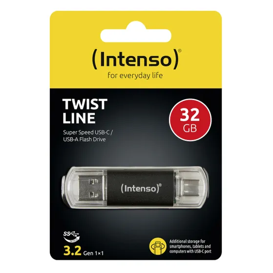 Intenso Twist Line 32GB Grijs