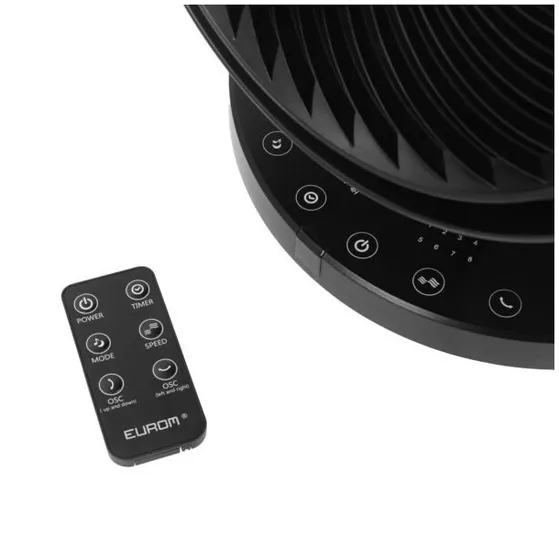 Eurom Vento 3D Silent Comfort Zwart