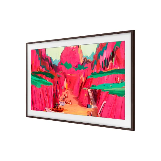 Samsung Verwisselbare lijst 75 inch The Frame Modern – Walnoothout look (2021-2025) Walnoot