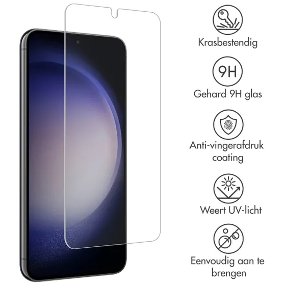 Accezz Gehard Glas Screenprotector Samsung Galaxy S22 / S23 Transparant