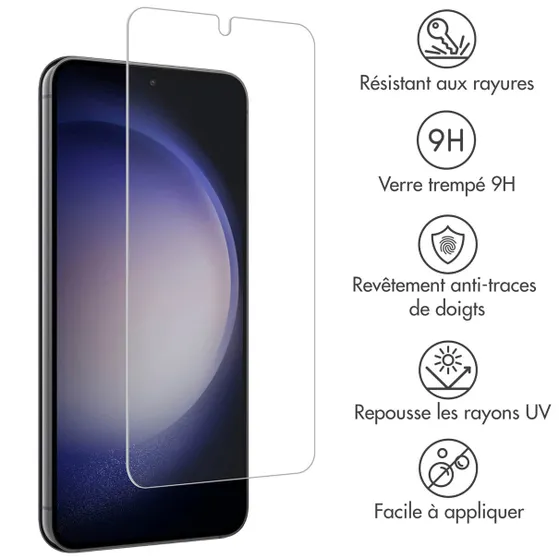 Accezz Gehard Glas Screenprotector Samsung Galaxy S22 / S23 Transparant