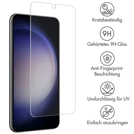 Accezz Gehard Glas Screenprotector Samsung Galaxy S22 / S23 Transparant