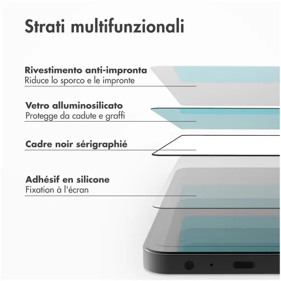 Accezz Gehard Glas Full Cover Screenprotector met applicator iPhone 15 Pro Transparant