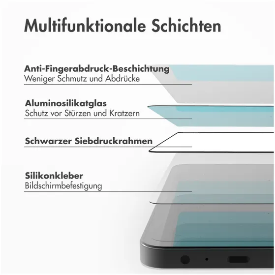 Accezz Gehard Glas Full Cover Screenprotector met applicator iPhone 15 Pro Max Transparant