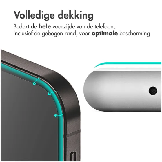 Accezz Gehard Glas Full Cover Screenprotector met applicator Samsung Galaxy A54 / S23 FE Transparant