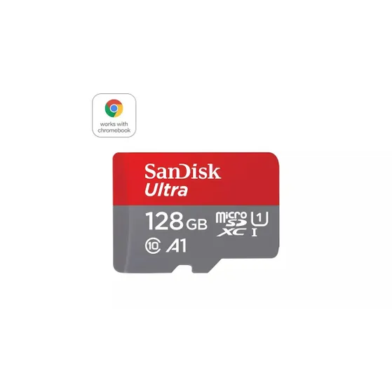 SanDisk MicroSDXC Ultra 128GB Class 10 140MB/s +SD-Adapter voor Chromebooks
