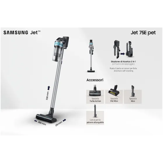 Samsung Jet 75E Turbo VS20B75AGR1/WA