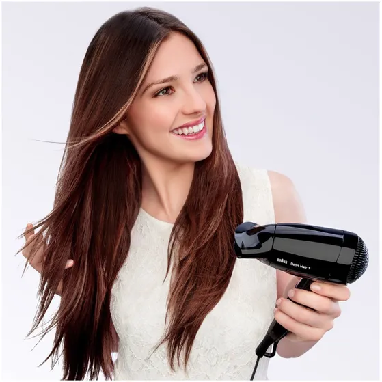 Braun HD130 Satin-Hair 1 Style&Go Zwart