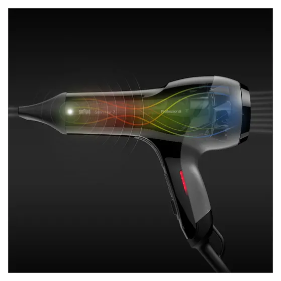 Braun HD785 Satin-Hair 7 professional nozzle + Diffuser Zwart