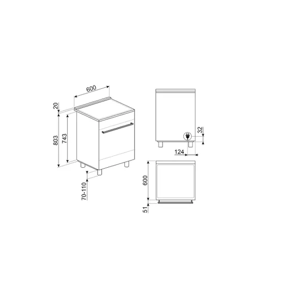 Smeg C6IPBLT2 Zwart