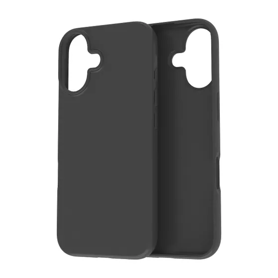 Just in Case Zero Soft TPU Case voor Apple iPhone 16 Zwart