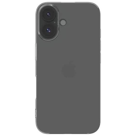 Just in Case Zero Soft TPU Case voor Apple iPhone 16 Transparant