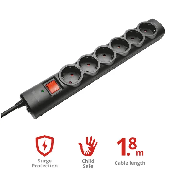 Trust Surge Protector 6 ports