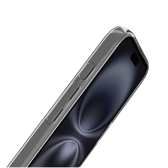 Just in Case Zero Soft TPU Case voor Apple iPhone 16 Plus Transparant