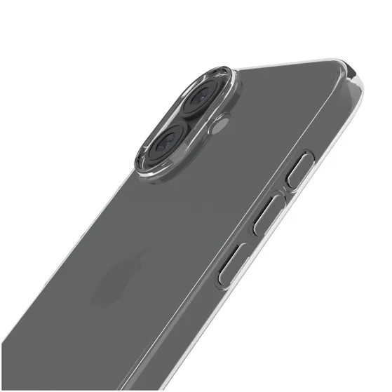 Just in Case Zero Soft TPU Case voor Apple iPhone 16 Plus Transparant