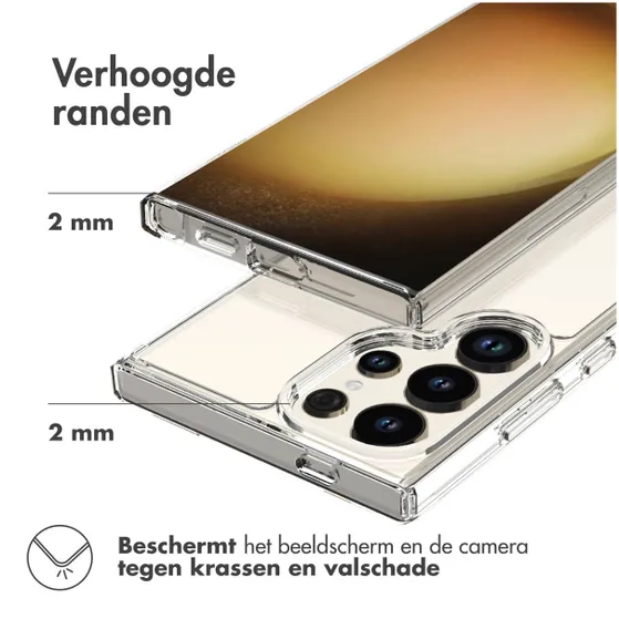 Accezz Xtreme Impact Backcover Samsung Galaxy S24 Ultra Transparant