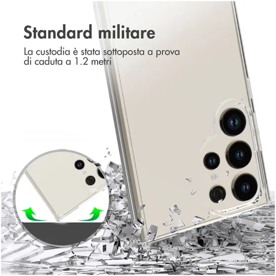 Accezz Xtreme Impact Backcover Samsung Galaxy S24 Ultra Transparant