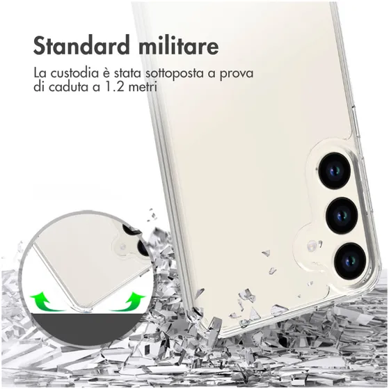 Accezz Xtreme Impact Backcover Samsung Galaxy S24 Plus Transparant