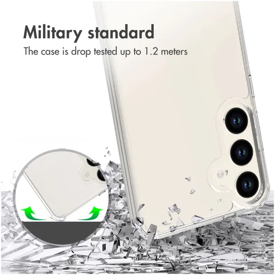 Accezz Xtreme Impact Backcover Samsung Galaxy S24 Plus Transparant