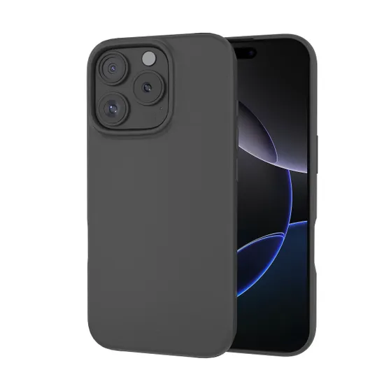Just in Case Zero Soft TPU Case voor Apple iPhone 16 Pro Max Zwart