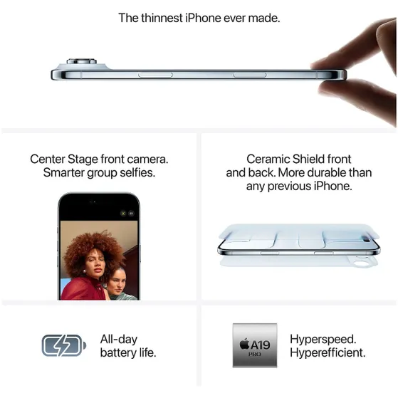 Apple iPhone Air 1TB Zwart