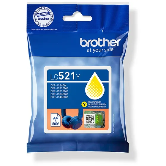 Brother LC-521Y Cartridge Geel