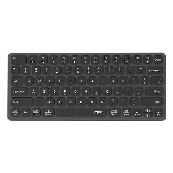 Rapoo Ultraslim Keyboard UCK-6001 Met 8 in 1 USB-C Multiport Hub Zwart