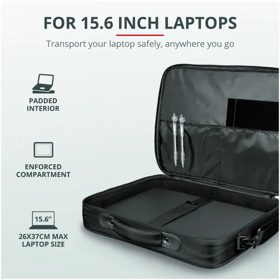 Trust Atlanta Laptop Bag for 15.6" laptops ECO Zwart