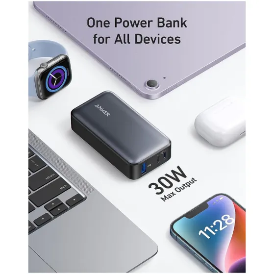 Anker 533 PowerCore 10 000mAh 30W PD Zwart
