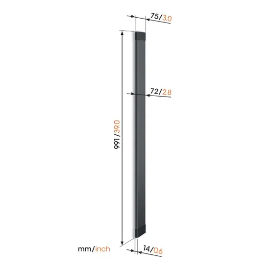 Vogels TVA 7000 CABLE COVER Zwart