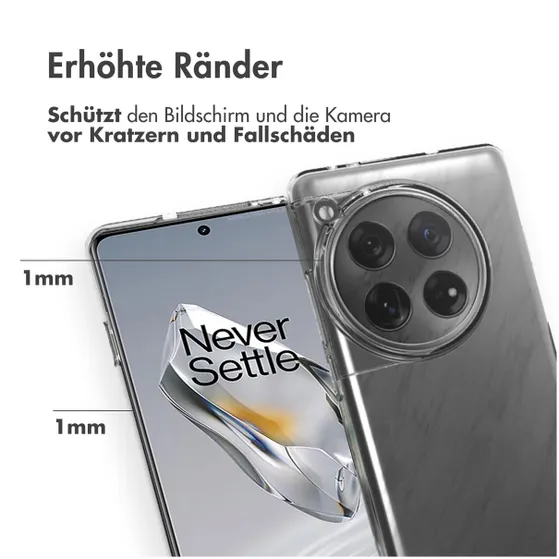 Accezz Clear Backcover OnePlus 12 Transparant