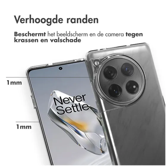 Accezz Clear Backcover OnePlus 12 Transparant
