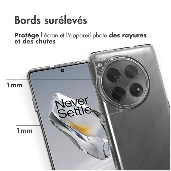 Accezz Clear Backcover OnePlus 12 Transparant