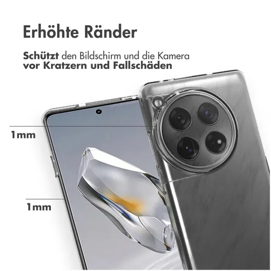 Accezz Clear Backcover OnePlus 12 Transparant