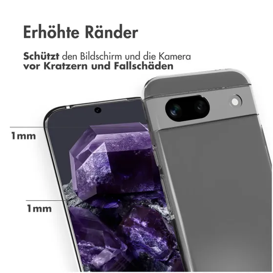 Accezz Clear Backcover Google Pixel 8a Transparant