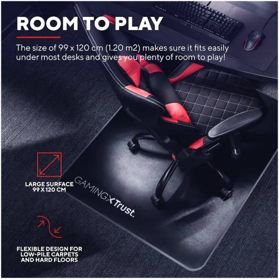 Trust GXT 715 Gamingstoel Mat Zwart