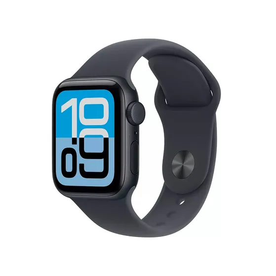 Apple Watch SE 3 GPS + Cellular 40mm Aluminium Case met Sport Band - S/M Middernacht