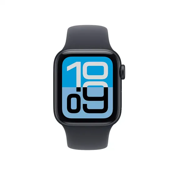Apple Watch SE 3 GPS + Cellular 40mm Aluminium Case met Sport Band - S/M Middernacht