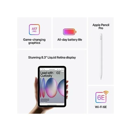 Apple iPad mini (2024) 128GB WiFi Spacegrijs