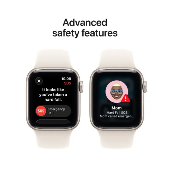 Apple Watch SE 3 GPS 40mm Aluminium Case met Sport Band - S/M Sterrenlicht