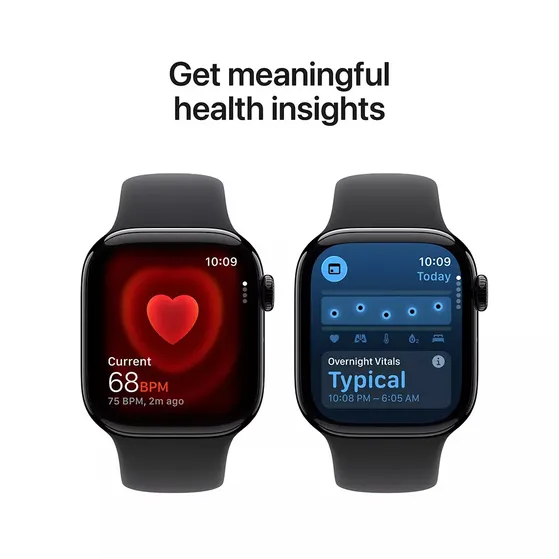 Apple Watch Series 11 GPS + Cellular 42mm met Sport Band - M/L Zwart