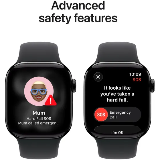Apple Watch Series 11 GPS + Cellular 42mm met Sport Band - S/M Zwart