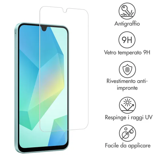 Accezz Gehard Glas voor Samsung Galaxy A16 (5G/4G) Transparant