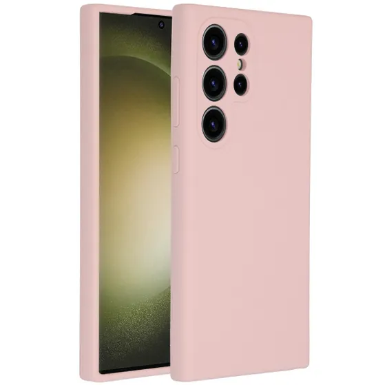 Accezz Liquid Silicone Backcover Samsung Galaxy S24 Ultra Roze
