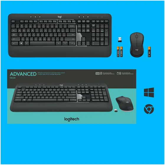 Logitech MK540 Advanced Draadloze Toetsenbord en Muis
